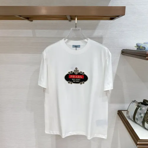 Prada T-Shirts Short Sleeved For Men #1444389 $72.00 USD, Wholesale Replica Prada T-Shirts