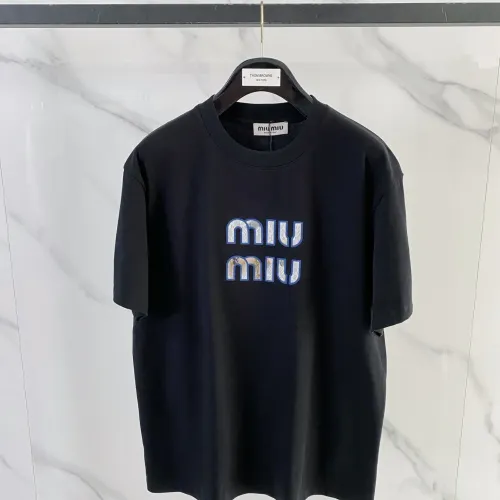MIU MIU T-Shirts Short Sleeved For Unisex #1444455 $72.00 USD, Wholesale Replica MIU MIU T-Shirts