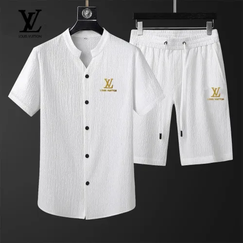Louis Vuitton LV Tracksuits Short Sleeved For Men #1444641 $68.00 USD, Wholesale Replica Louis Vuitton LV Tracksuits