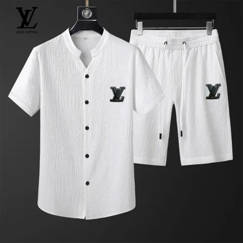 Louis Vuitton LV Tracksuits Short Sleeved For Men #1444642 $68.00 USD, Wholesale Replica Louis Vuitton LV Tracksuits