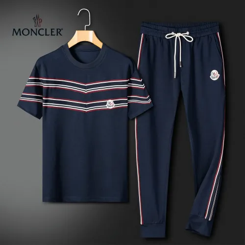 Moncler Tracksuits Short Sleeved For Men #1444756 $92.00 USD, Wholesale Replica Moncler Tracksuits