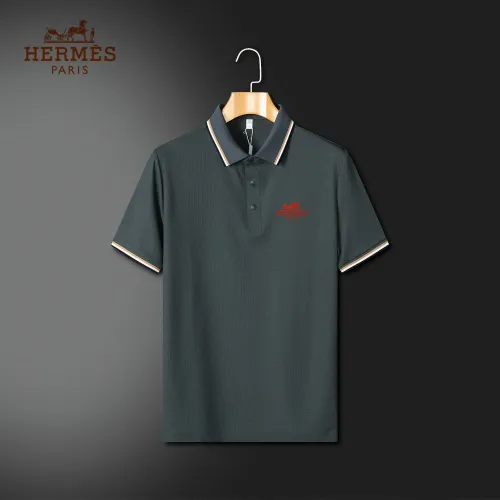 Hermes T-Shirts Short Sleeved For Men #1444795 $42.00 USD, Wholesale Replica Hermes T-Shirts