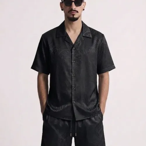 Replica Versace Tracksuits Short Sleeved For Men #1444843 $76.00 USD for Wholesale