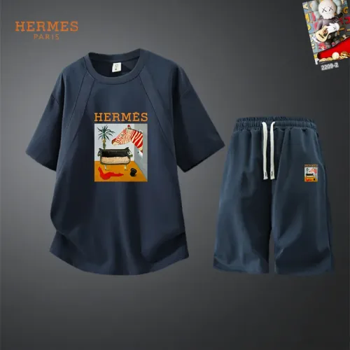 Hermes Tracksuits Short Sleeved For Men #1444892 $56.00 USD, Wholesale Replica Hermes Tracksuits