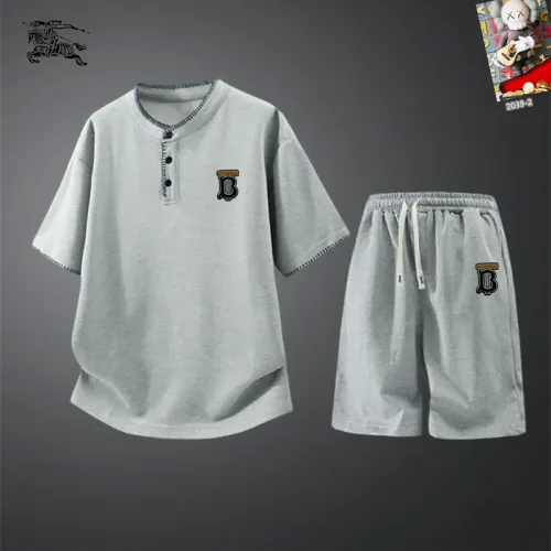 Burberry Tracksuits Short Sleeved For Men #1444895 $56.00 USD, Wholesale Replica Burberry Tracksuits