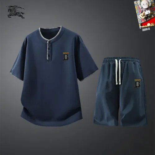 Burberry Tracksuits Short Sleeved For Men #1444896 $56.00 USD, Wholesale Replica Burberry Tracksuits