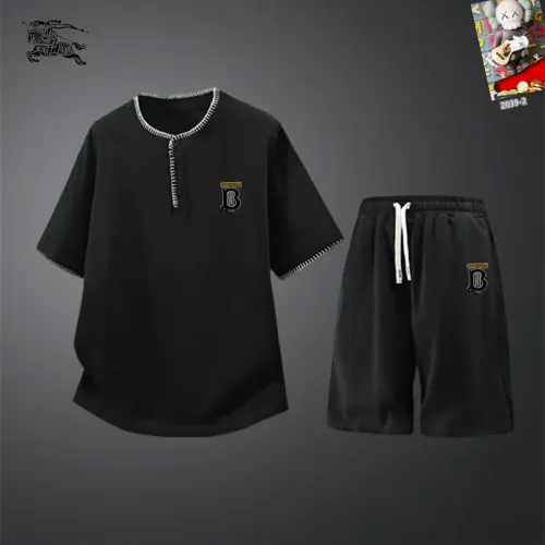 Burberry Tracksuits Short Sleeved For Men #1444897 $56.00 USD, Wholesale Replica Burberry Tracksuits