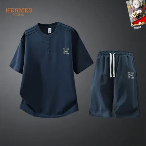 Hermes Tracksuits Short Sleeved For Men #1444904 $56.00 USD, Wholesale Replica Hermes Tracksuits