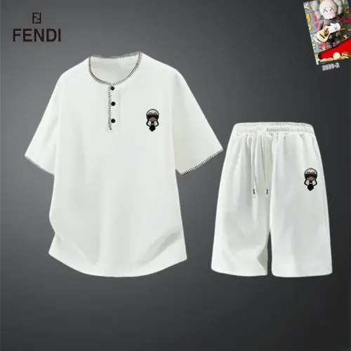 Fendi Tracksuits Short Sleeved For Men #1444910 $56.00 USD, Wholesale Replica Fendi Tracksuits