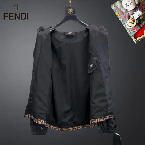 Replica Fendi Jackets Long Sleeved For Men #1444980 $60.00 USD for Wholesale
