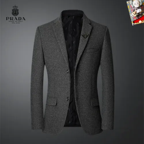 Prada Jackets Long Sleeved For Men #1445021 $68.00 USD, Wholesale Replica Prada Jackets