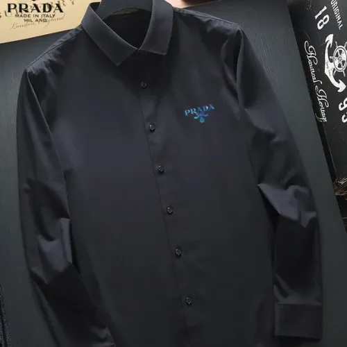 Prada Shirts Long Sleeved For Unisex #1445298 $40.00 USD, Wholesale Replica Prada Shirts