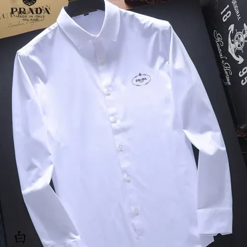 Prada Shirts Long Sleeved For Unisex #1445303 $40.00 USD, Wholesale Replica Prada Shirts