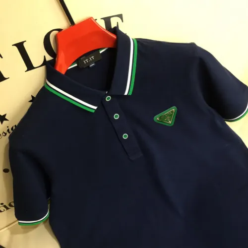 Replica Prada T-Shirts Short Sleeved For Men #1445322 $29.00 USD for Wholesale