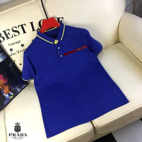 Prada T-Shirts Short Sleeved For Men #1445342 $29.00 USD, Wholesale Replica Prada T-Shirts