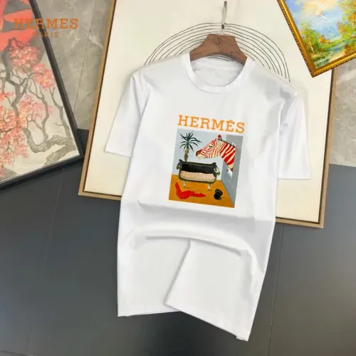 Hermes T-Shirts Short Sleeved For Unisex #1445450 $25.00 USD, Wholesale Replica Hermes T-Shirts