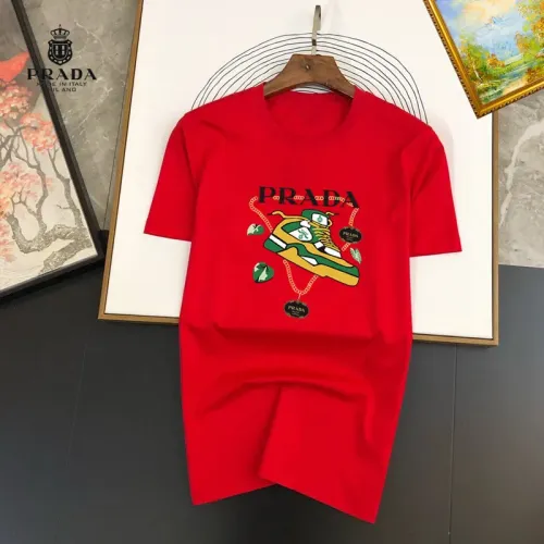 Prada T-Shirts Short Sleeved For Unisex #1445460 $25.00 USD, Wholesale Replica Prada T-Shirts