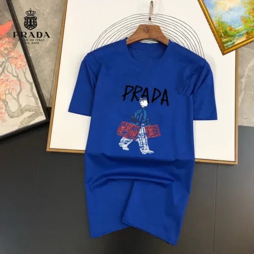 Prada T-Shirts Short Sleeved For Unisex #1445493 $25.00 USD, Wholesale Replica Prada T-Shirts