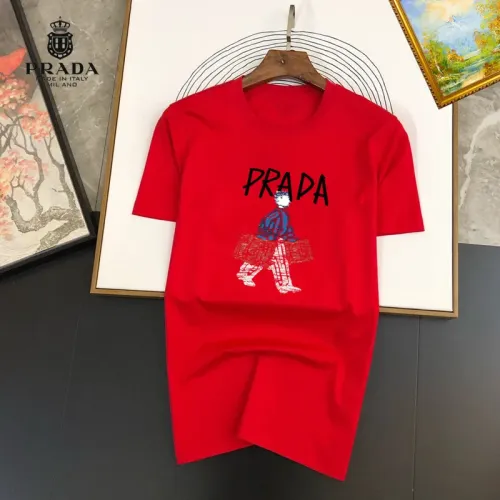 Prada T-Shirts Short Sleeved For Unisex #1445495 $25.00 USD, Wholesale Replica Prada T-Shirts