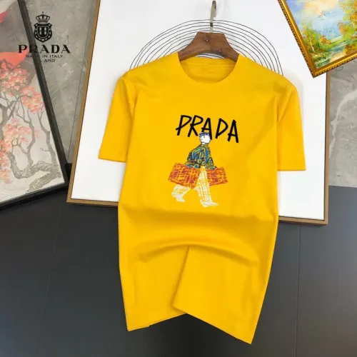 Prada T-Shirts Short Sleeved For Unisex #1445496 $25.00 USD, Wholesale Replica Prada T-Shirts