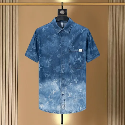 Louis Vuitton LV Shirts Short Sleeved For Men #1445532 $39.00 USD, Wholesale Replica Louis Vuitton LV Shirts