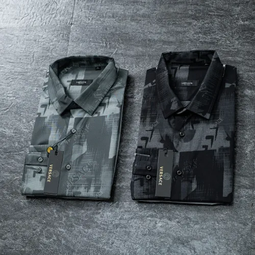 Replica Versace Shirts Long Sleeved For Men #1445535 $38.00 USD for Wholesale