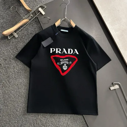 Prada T-Shirts Short Sleeved For Men #1445544 $40.00 USD, Wholesale Replica Prada T-Shirts