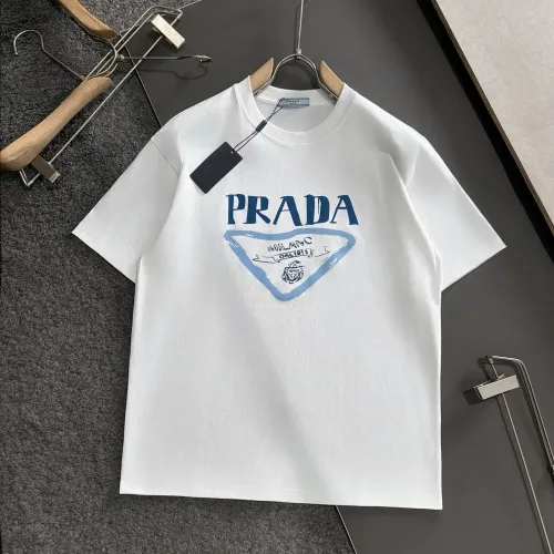 Prada T-Shirts Short Sleeved For Men #1445555 $40.00 USD, Wholesale Replica Prada T-Shirts