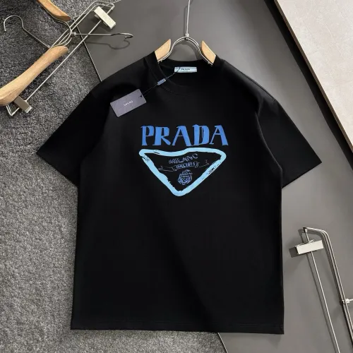 Prada T-Shirts Short Sleeved For Men #1445556 $40.00 USD, Wholesale Replica Prada T-Shirts