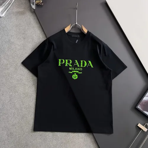 Prada T-Shirts Short Sleeved For Men #1445584 $40.00 USD, Wholesale Replica Prada T-Shirts