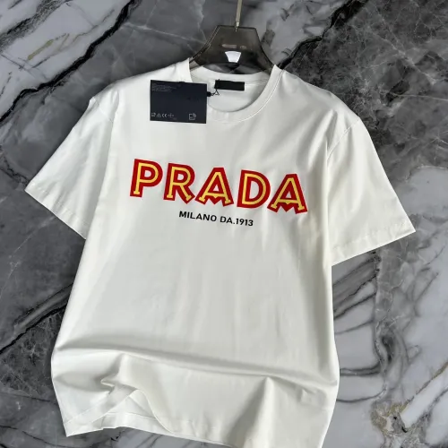 Prada T-Shirts Short Sleeved For Men #1445599 $40.00 USD, Wholesale Replica Prada T-Shirts