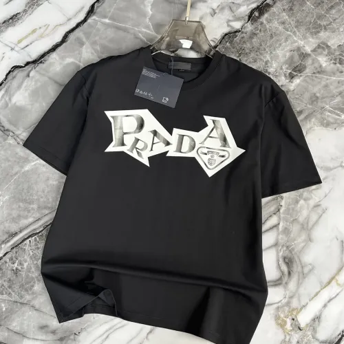 Prada T-Shirts Short Sleeved For Men #1445620 $40.00 USD, Wholesale Replica Prada T-Shirts