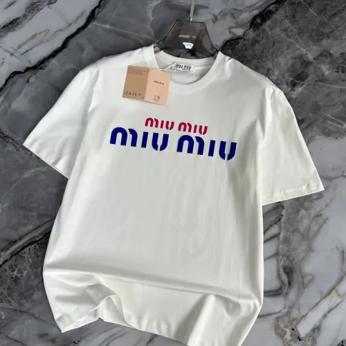 MIU MIU T-Shirts Short Sleeved For Men #1445623 $40.00 USD, Wholesale Replica MIU MIU T-Shirts