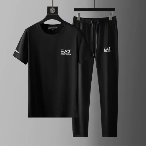 Armani Tracksuits Short Sleeved For Men #1445657 $68.00 USD, Wholesale Replica Armani Tracksuits