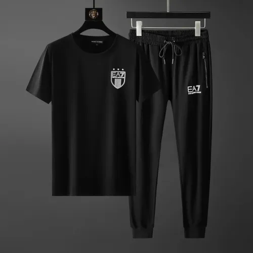 Armani Tracksuits Short Sleeved For Men #1445671 $68.00 USD, Wholesale Replica Armani Tracksuits