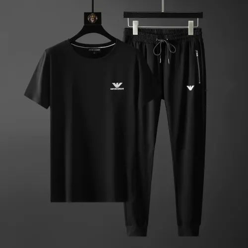 Armani Tracksuits Short Sleeved For Men #1445672 $68.00 USD, Wholesale Replica Armani Tracksuits