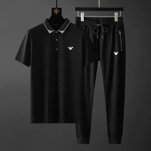 Armani Tracksuits Short Sleeved For Men #1445699 $72.00 USD, Wholesale Replica Armani Tracksuits