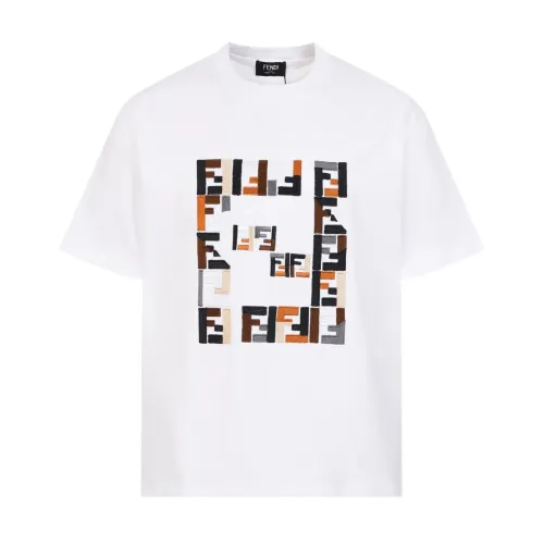 Fendi T-Shirts Short Sleeved For Unisex #1446081 $42.00 USD, Wholesale Replica Fendi T-Shirts