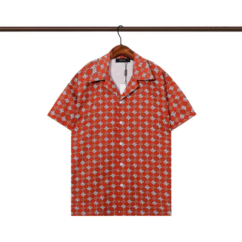 Amiri Shirts Short Sleeved For Men #1446131 $32.00 USD, Wholesale Replica Amiri Shirts