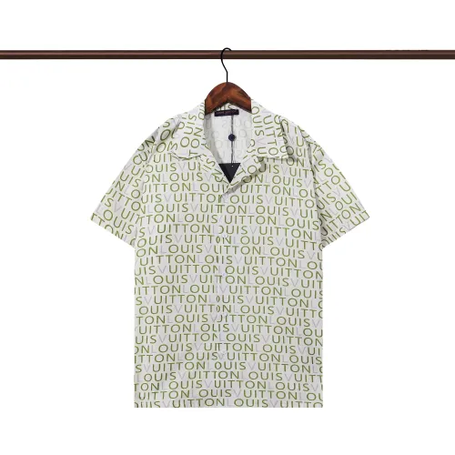 Louis Vuitton LV Shirts Short Sleeved For Men #1446136 $32.00 USD, Wholesale Replica Louis Vuitton LV Shirts