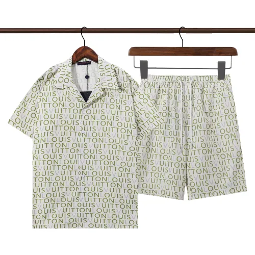 Louis Vuitton LV Tracksuits Short Sleeved For Men #1446253 $52.00 USD, Wholesale Replica Louis Vuitton LV Tracksuits