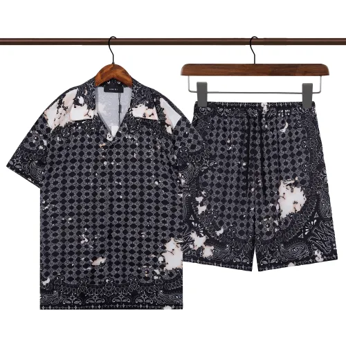 Amiri Tracksuits Short Sleeved For Men #1446256 $52.00 USD, Wholesale Replica Amiri Tracksuits
