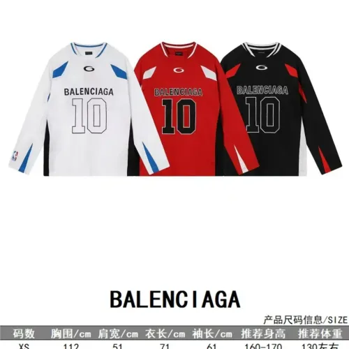 Replica Balenciaga T-Shirts Long Sleeved For Unisex #1446415 $60.00 USD for Wholesale
