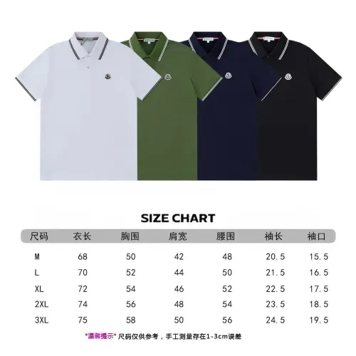 Replica Moncler T-Shirts Short Sleeved For Men #1446565 $39.00 USD for Wholesale