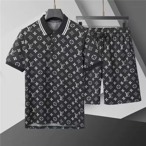 Louis Vuitton LV Tracksuits Short Sleeved For Men #1446693 $52.00 USD, Wholesale Replica Louis Vuitton LV Tracksuits