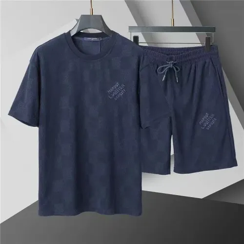 Louis Vuitton LV Tracksuits Short Sleeved For Men #1446695 $48.00 USD, Wholesale Replica Louis Vuitton LV Tracksuits
