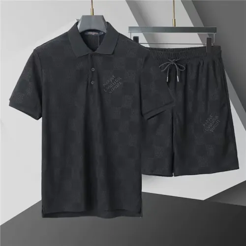 Louis Vuitton LV Tracksuits Short Sleeved For Men #1446699 $52.00 USD, Wholesale Replica Louis Vuitton LV Tracksuits