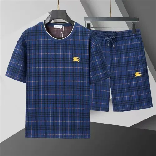Burberry Tracksuits Short Sleeved For Men #1446702 $48.00 USD, Wholesale Replica Burberry Tracksuits