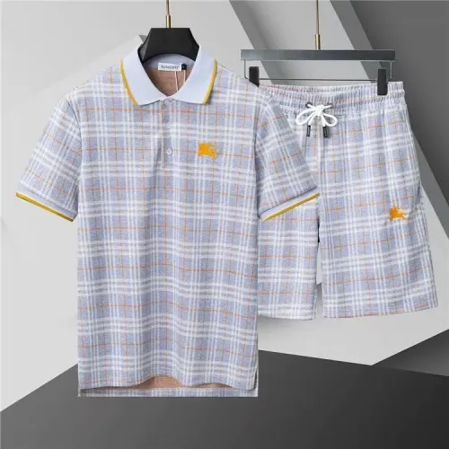 Burberry Tracksuits Short Sleeved For Men #1446703 $52.00 USD, Wholesale Replica Burberry Tracksuits