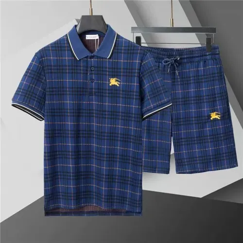 Burberry Tracksuits Short Sleeved For Men #1446705 $52.00 USD, Wholesale Replica Burberry Tracksuits